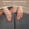 Fauteuil, gestoffeerde stoel met comfortabele zitschaal, draaibaar, knusse bekleding, tot 120 kg, donkergrijs 7