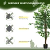 Ficusboom kunstplant, levensecht, 150 cm hoog, met pot, groen 6