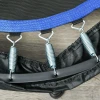 Fitness trampoline, opvouwbaar, verstelbare handgreep, Ø102x123h cm, tot 100 kg, zwart/blauw 10