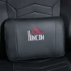 Gamingstoel, massagefunctie, kantelbare rugleuning, voetensteun, tot 120 kg, stalen frame, kunstleer, zwart 9