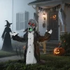 Halloween decoratie, skelet/zombie, beweegbaar, bewegingssensor, leds & geluiden, 75 cm 10
