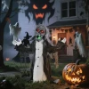 Halloween decoratie, skelet/zombie, beweegbaar, bewegingssensor, leds & geluiden, 75 cm 9