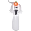 Halloween opblaasbaar spook 1,8 m decoratie met leds wit + oranje polyester 80 x 40 x 180 cm 1