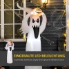 Halloween opblaasbaar spook 1,8 m decoratie met leds wit + oranje polyester 80 x 40 x 180 cm 5