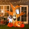Halloween opblaasbaar spookachtig spook luchtfiguur oplichtend decor 120/ 240 cm (opblaasbare spookboom) 2