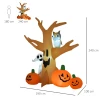 Halloween opblaasbaar spookachtig spook luchtfiguur oplichtend decor 120/ 240 cm (opblaasbare spookboom) 4