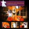 Halloween opblaasbaar spookachtig spook luchtfiguur oplichtend decor 120/ 240 cm (opblaasbare spookboom) 5