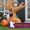 Halloween opblaasbaar spookachtig spook luchtfiguur oplichtend decor 120/ 240 cm (opblaasbare spookboom) 6