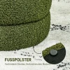 Hocker, rond, teddyfleece, tot 120kg, Φ40x45h cm, groen 6