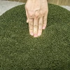 Hocker, rond, teddyfleece, tot 120kg, Φ40x45h cm, groen 9