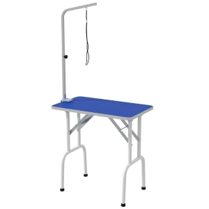 Huisdier verzorgingstafel, voor het trimmen, borstelen, wassen van huisdieren, metaal, blauw 1