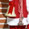 Kerstmanfiguur, beweegbaar, met geluidssensor, lachen & muziek, 140 cm, rood 10