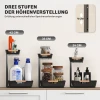 Keukenrek, hoogteverstelbaar staand rek met 2 manden, koffiebar 40 x 30 x 33,5 42 cm 5