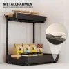 Keukenrek, hoogteverstelbaar staand rek met 2 manden, koffiebar 40 x 30 x 33,5 42 cm 7