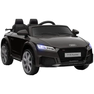 Kinder elektrische auto audi, met 2,4g afstandsbediening, muziek, claxon, led, usb, voor kinderen 3 5 jaar, zwart 1