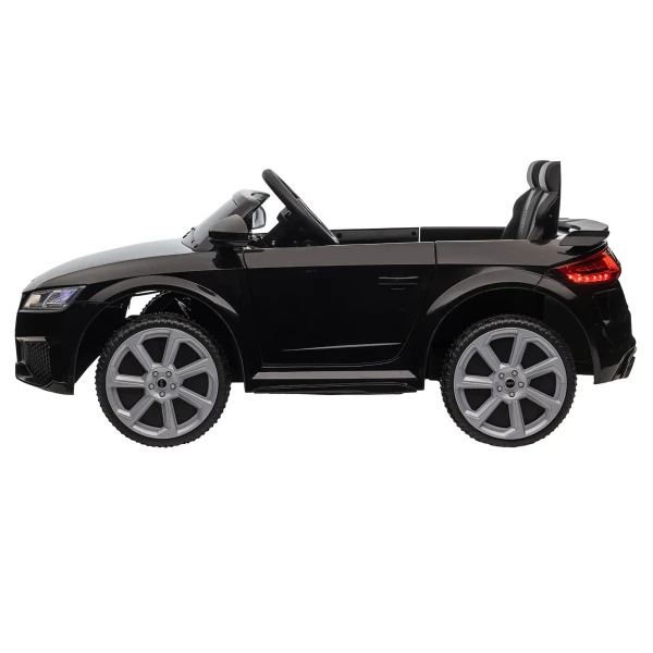 Kinder elektrische auto audi, met 2,4g afstandsbediening, muziek, claxon, led, usb, voor kinderen 3 5 jaar, zwart 10
