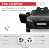 Kinder elektrische auto audi, met 2,4g afstandsbediening, muziek, claxon, led, usb, voor kinderen 3 5 jaar, zwart 6