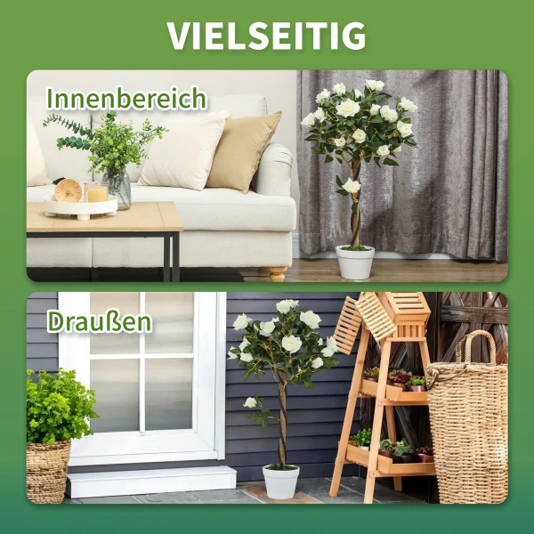 Kunstboom, kunstmatige plant in cementpot, kunstplant 5