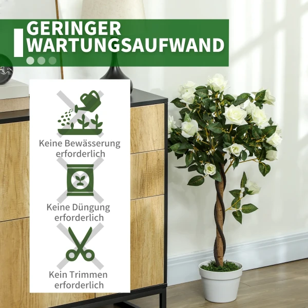 Kunstboom, kunstmatige plant in cementpot, kunstplant 7