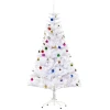 Kunstkerstboom 150cm met standaard inclusief decoratie (150cm, wit/kerstboom) 1