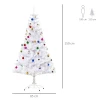 Kunstkerstboom 150cm met standaard inclusief decoratie (150cm, wit/kerstboom) 4