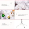 Kunstkerstboom 150cm met standaard inclusief decoratie (150cm, wit/kerstboom) 6