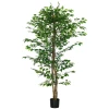 Kunstmatige ficus boom, realistisch, onderhoudsvriendelijk, incl. pot, 180 cm hoog, groen 1