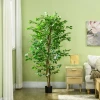 Kunstmatige ficus boom, realistisch, onderhoudsvriendelijk, incl. pot, 180 cm hoog, groen 9