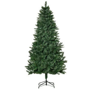 Kunstmatige kerstboom 180 cm dennenboom kunstmatig met 724 takken metalen standaard voor binnen 1