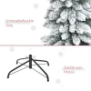 Kunstmatige kerstboom, besneeuwd, slank ontwerp, brandwerend, 210 cm, groen/wit 8