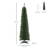 Kunstmatige kerstboom, inclusief standaard en kerstster, 2,1 m, groen 4