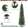 Kunstmatige kerstboom, inclusief standaard en kerstster, 2,1 m, groen 8
