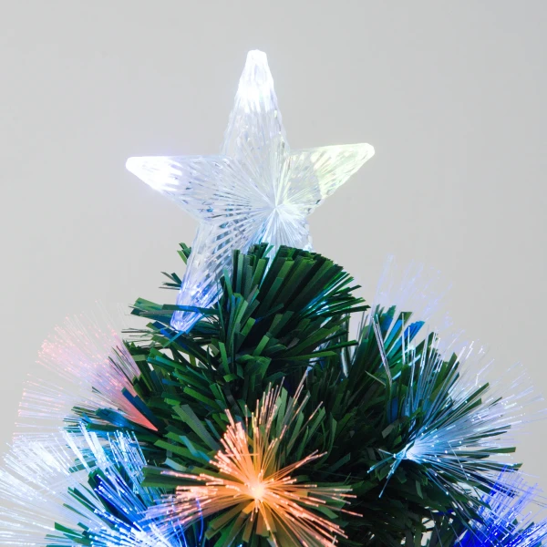 Kunstmatige kerstboom, led verlichting, sterrenpunt, 66 cm x 66 cm x 120 cm, groen 10