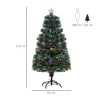 Kunstmatige kerstboom, led verlichting, sterrenpunt, 66 cm x 66 cm x 120 cm, groen 4