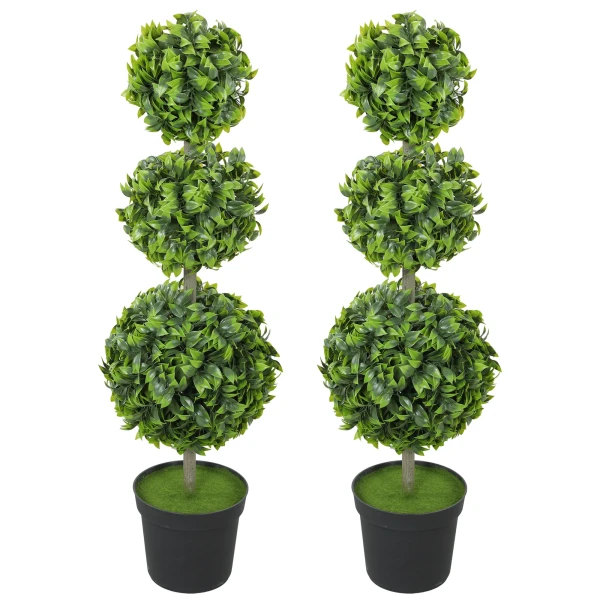 Kunstplanten in pot, kunststof bladeren, beflockte aarde, groen 1