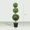 Kunstplanten in pot, kunststof bladeren, beflockte aarde, groen 4