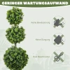 Kunstplanten in pot, kunststof bladeren, beflockte aarde, groen 7