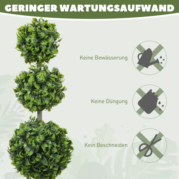 Kunstplanten in pot, kunststof bladeren, beflockte aarde, groen 7