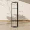 Led staande lamp 5 traps dimbaar staande lamp met plank, rgb kleurverandering, afstandsbediening 4