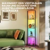 Led staande lamp 5 traps dimbaar staande lamp met plank, rgb kleurverandering, afstandsbediening 7