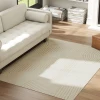 Machinaal geweven tapijt, 15 mm hoog, veelzijdig inzetbaar, antislip, crème wit 9