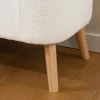 Opbergkruk, zitkruk met 65 l opbergruimte, voetenbank, vliesstof, rubberhout, schuim, 120 x 42 x 45 cm, crèmewit 9