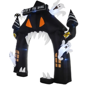 Opblaasbare halloween boog, 4 geesten, led lichten, waterdicht, 300 x 76 x 300 cm 1