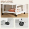 Printer tafel met rol, printer standaard met 3 niveau, printer houder staal, 50 x 50 x 52,5 cm 6