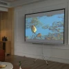 Projectiescherm in 4:3 formaat, bioscoopscherm, presentatieoppervlak voor thuis of kantoor, wit 2