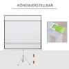 Projectiescherm in 4:3 formaat, bioscoopscherm, presentatieoppervlak voor thuis of kantoor, wit 6