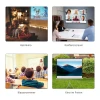 Projectiescherm in 4:3 formaat, bioscoopscherm, presentatieoppervlak voor thuis of kantoor, wit 7