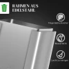 Prullenbak met 3 x 20 l compartimenten, deodorant deksel, vingerafdrukbestendig, soft close, verwijderbaar, zilver 9