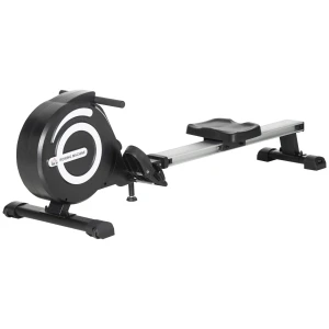 Roeiapparaat, opvouwbaar, stille aluminium frame, lcd monitor, 8 niveaus weerstand, zwart/zilver 1