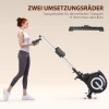 Roeiapparaat, opvouwbaar, stille aluminium frame, lcd monitor, 8 niveaus weerstand, zwart/zilver 7